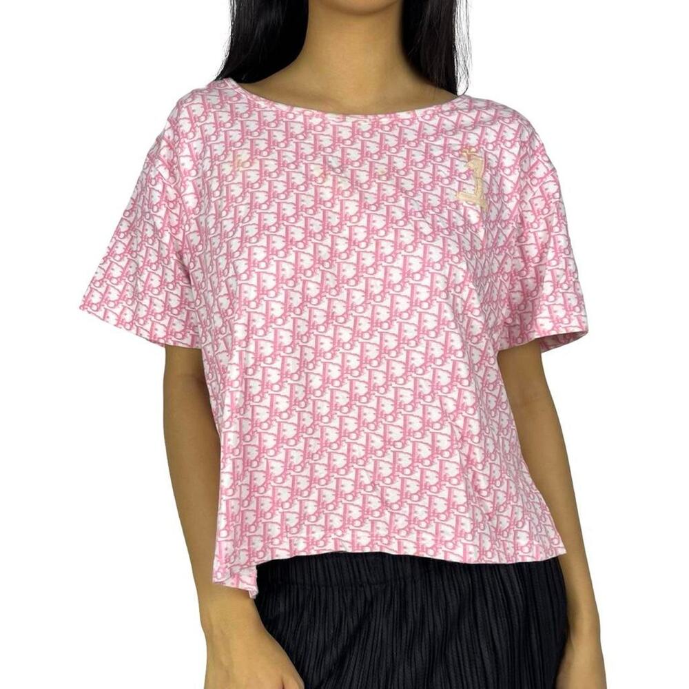 Christian Dior John Galliano Era Number 1 Pink Monogram Top